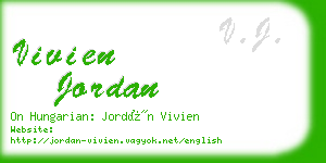 vivien jordan business card